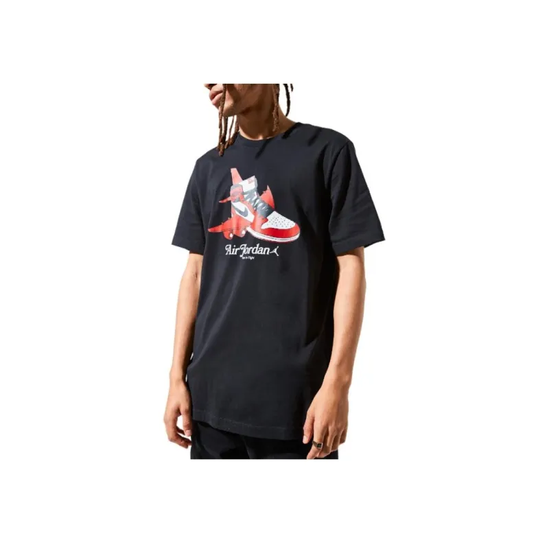 Jordan 13 T Shirts Men Black-0
