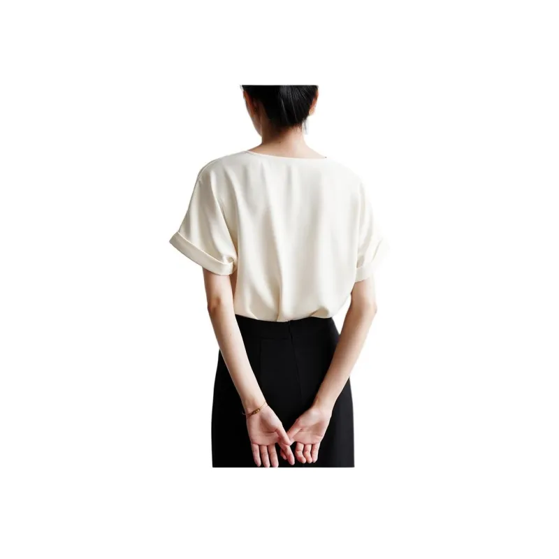 SHALLOW STREAMS Shirt Women's Beige Apricot-3