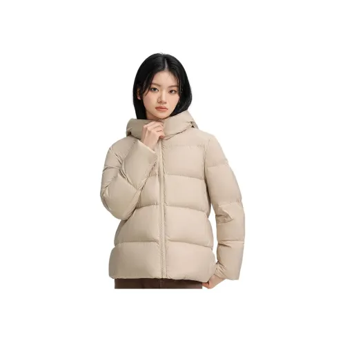 YABAOBAO 커피 색상 여성 다운 재킷