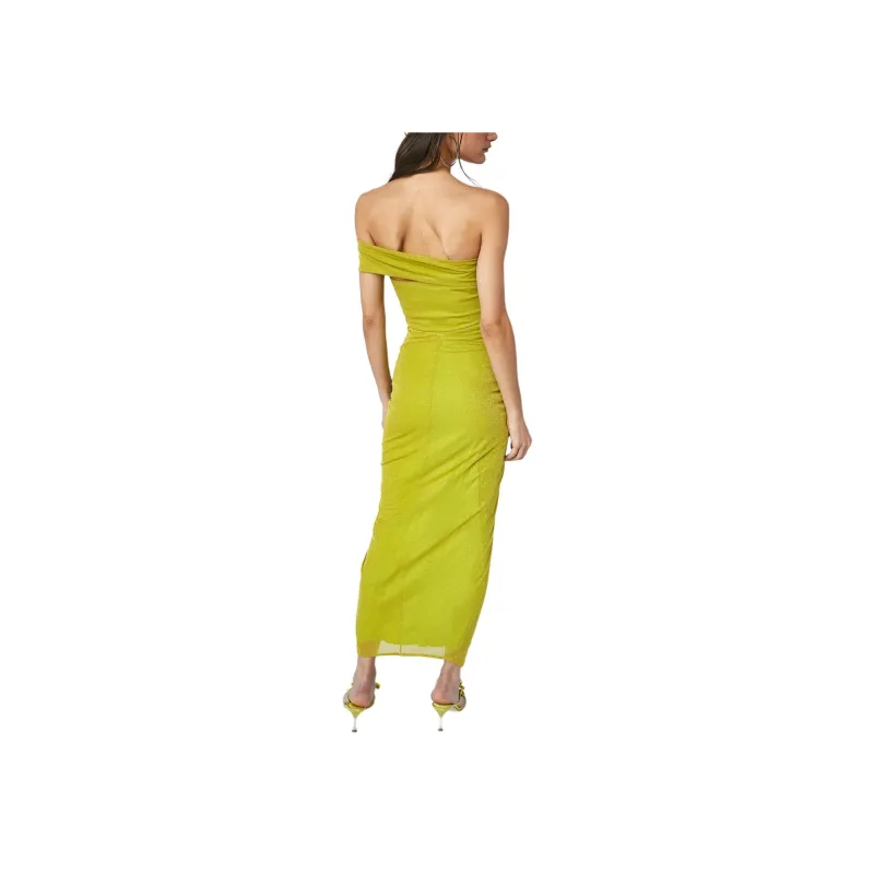 FREE PEOPLE Baobab Aria Dress Sleeveless Dress Women's Lime Green-1