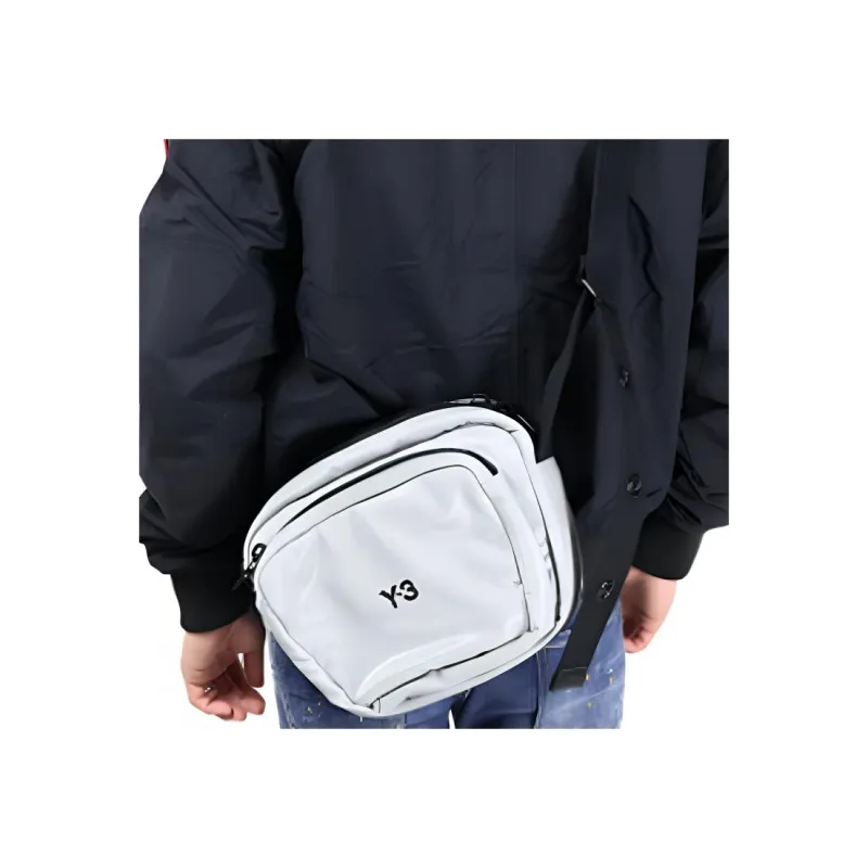 Y 3 Polyester Shoulder Bag Crossbody Bag Regular Men's Gray-3