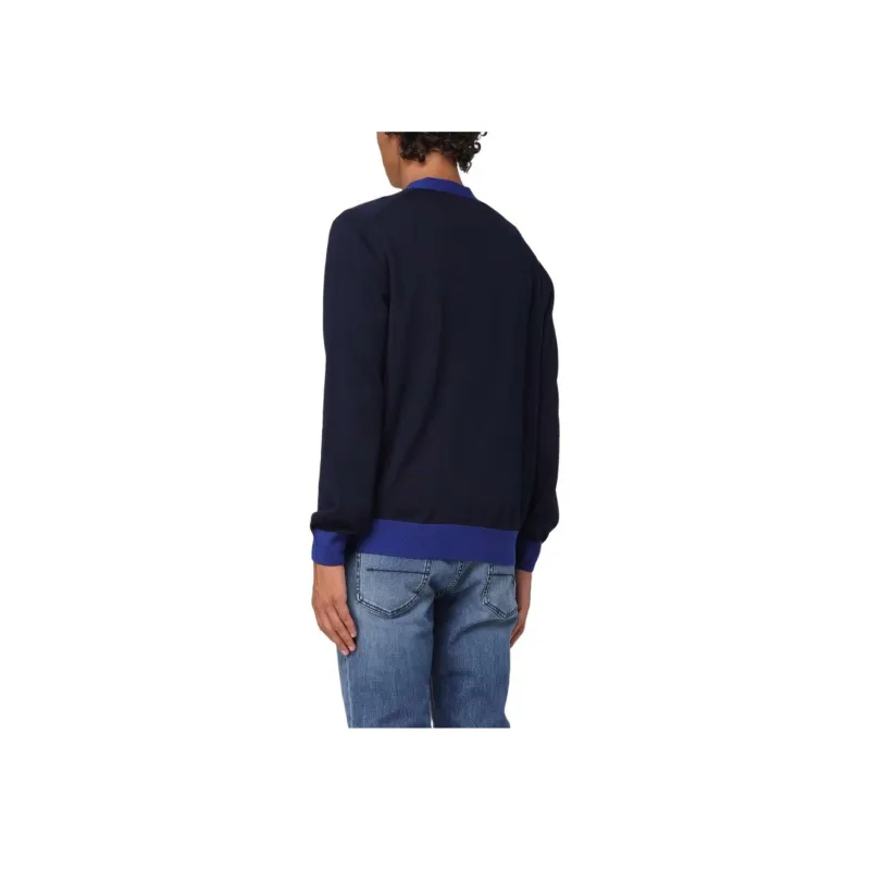 Maison Kitsune Bold Fox Head Patch V Neck Cardigan-4