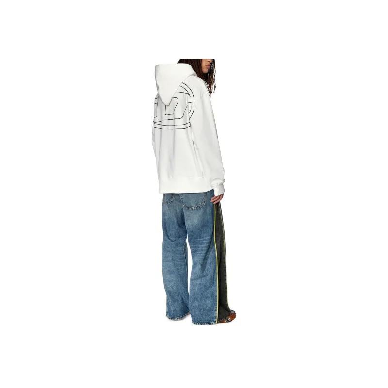 DIESEL S Macs Hood Megoval D Logo Embroidered Hoodie-1