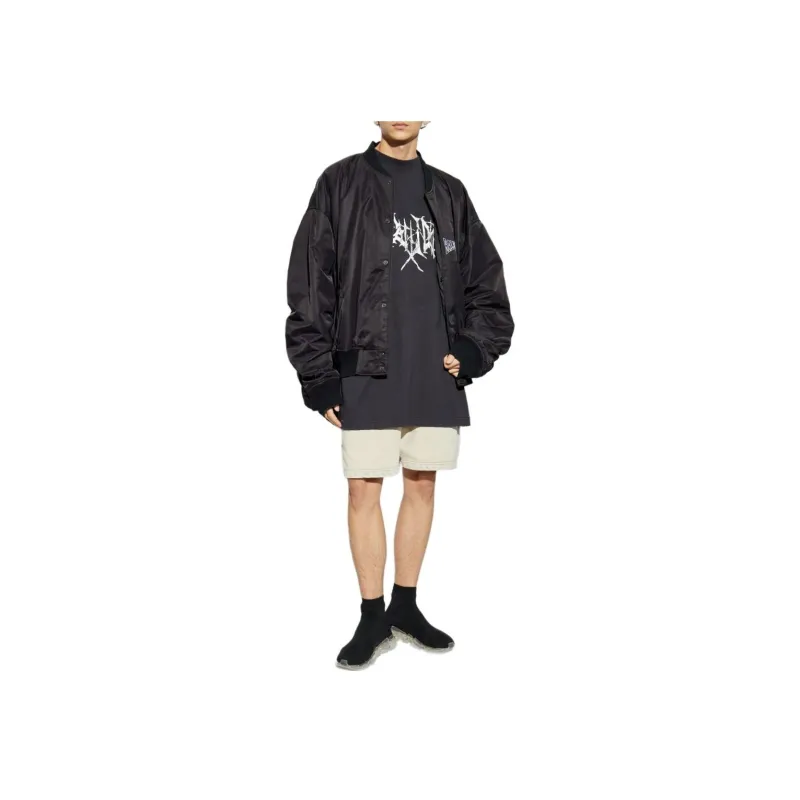 Balenciaga Logo Printed Oversized T Shirt-4