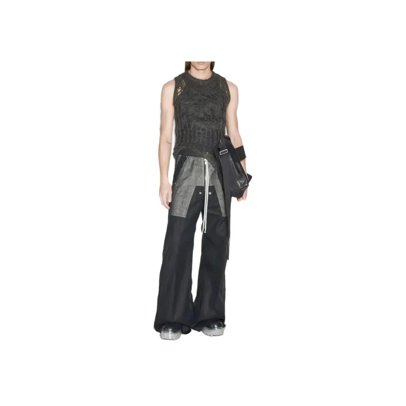 RICK OWENS Open-Knitted Sleeveless Tank Top-6