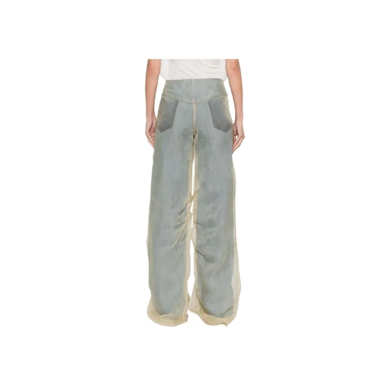 Christopher Esber Sheer-overlay Straight-leg Jeans-2