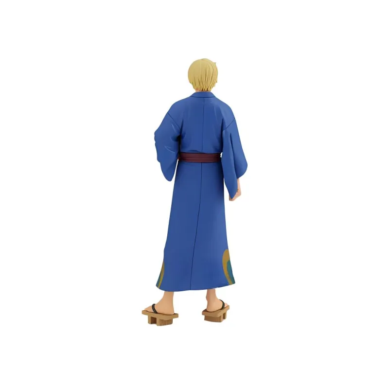 BANPRESTO Sanji DXF One Piece Great Voyage Collection And Country Bathrobe Bonus Gifts 17cm-4