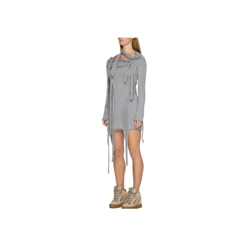 Ottolinger Long Sleeved Dress Women's Gray-1