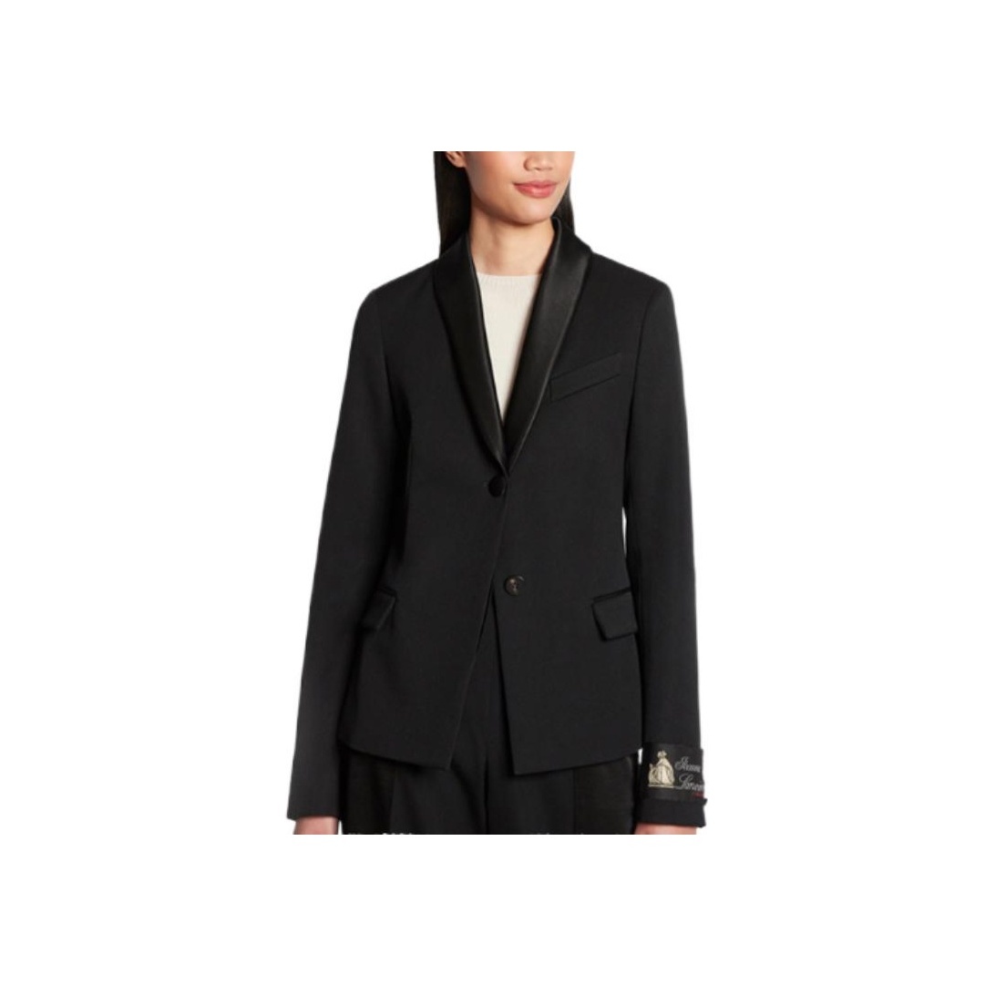 VIP【関税送料無料】希少 LANVIN BLACK WOOL BLAZER Lanvin Business Suits Women's Black - POIZON