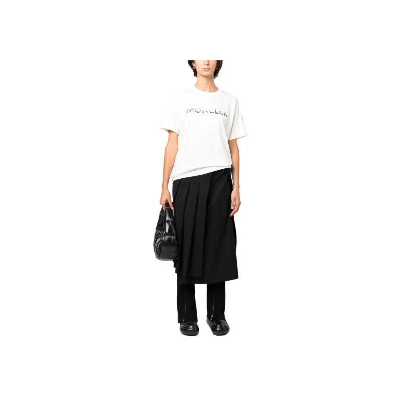 Moncler Logo Embellished Crewneck T Shirt-2