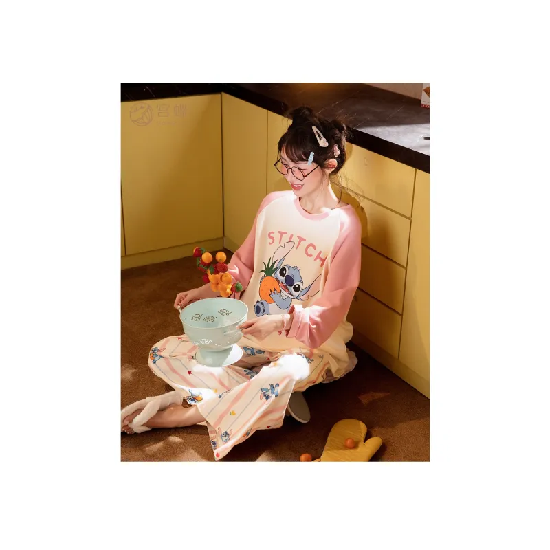 Gongdie x Disney Pajama Set Women's Pink-3