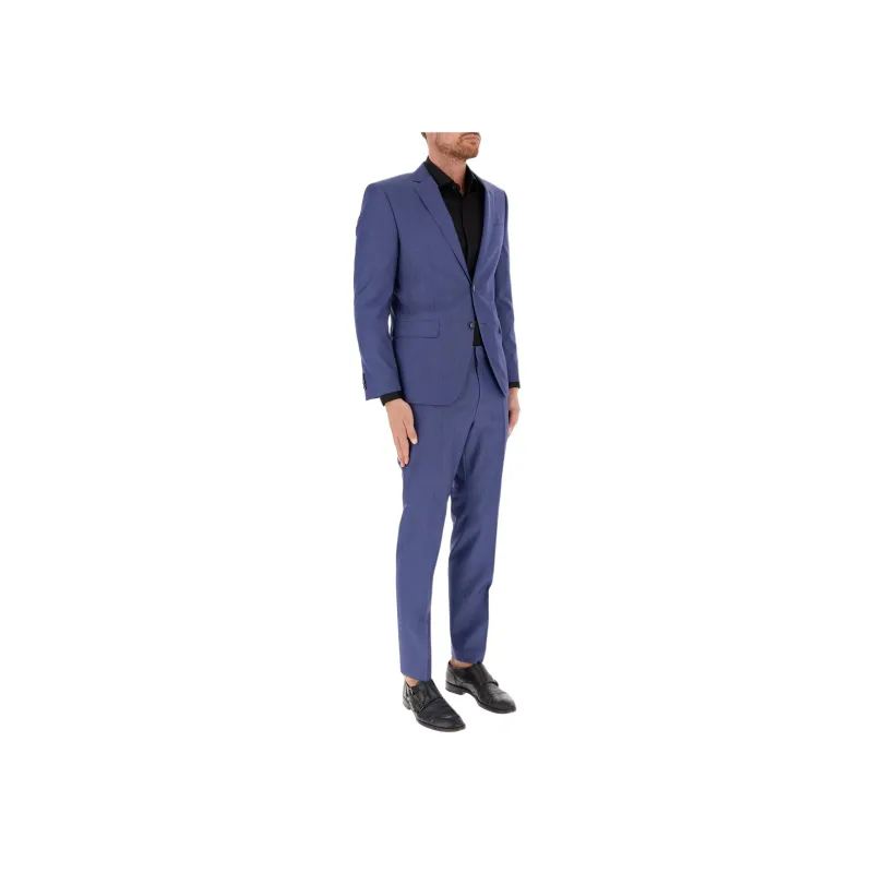 Boss Herringbone Virgin Wool Suit-6