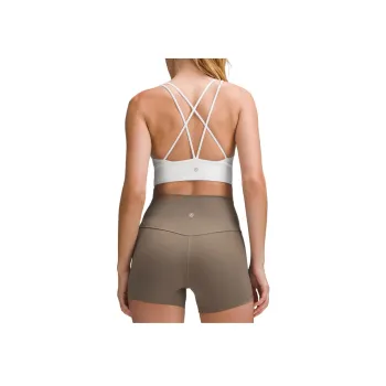 Lululemon Nulu Strappy V-Neck Yoga Bra Light Support A/B Cup Sports Underwear Women's