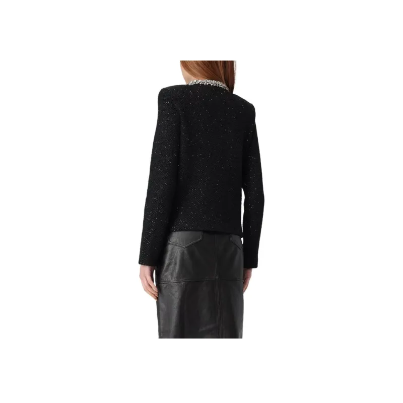 Self portrait Sequin Knitted Cardigan-4