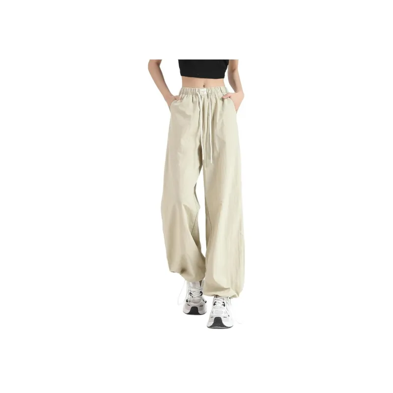 Tonlion Casual Pants Women's Gray Pea Green-18