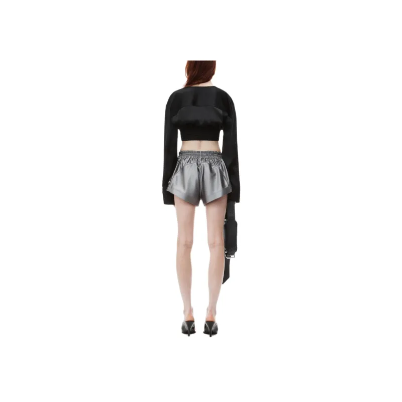 Alexander Wang V Front Elastic Longsleeve Black-1