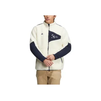 Adidas PLAY GREEN FULL-ZIP BOA SLEEVE Jackets Coats Men's Milky White/Legendary Ink Blue