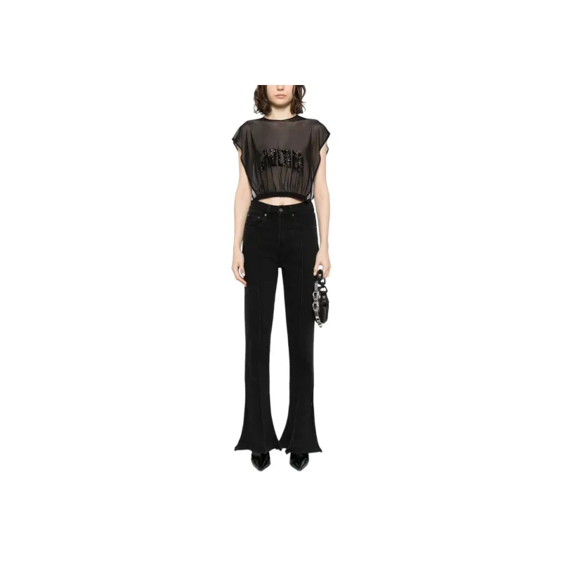 Jean Paul Gaultier Sequin embellishment Semi sheer Top-1