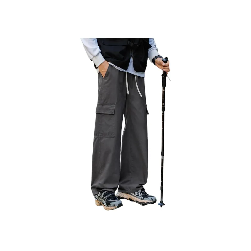 Humanism 1986 Casual Pants Unisex Coffee-3