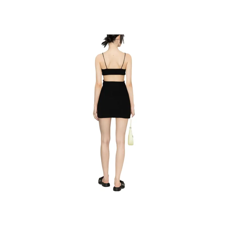 OFF WHITE Cut Out Detailed Sleeveless Mini Dress-1