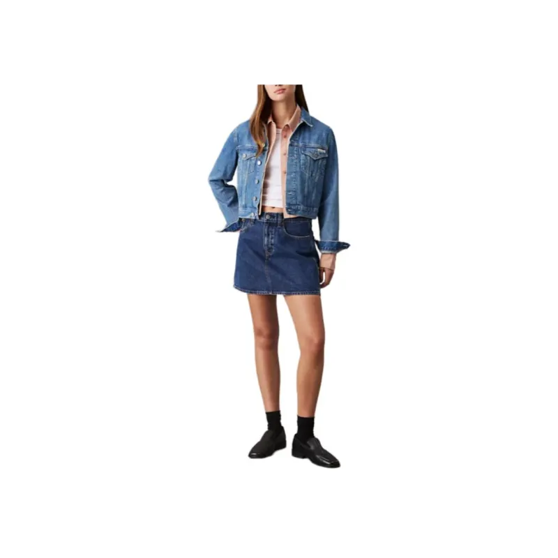 CALVIN KLEIN Denim Jacket Women's Blue-2