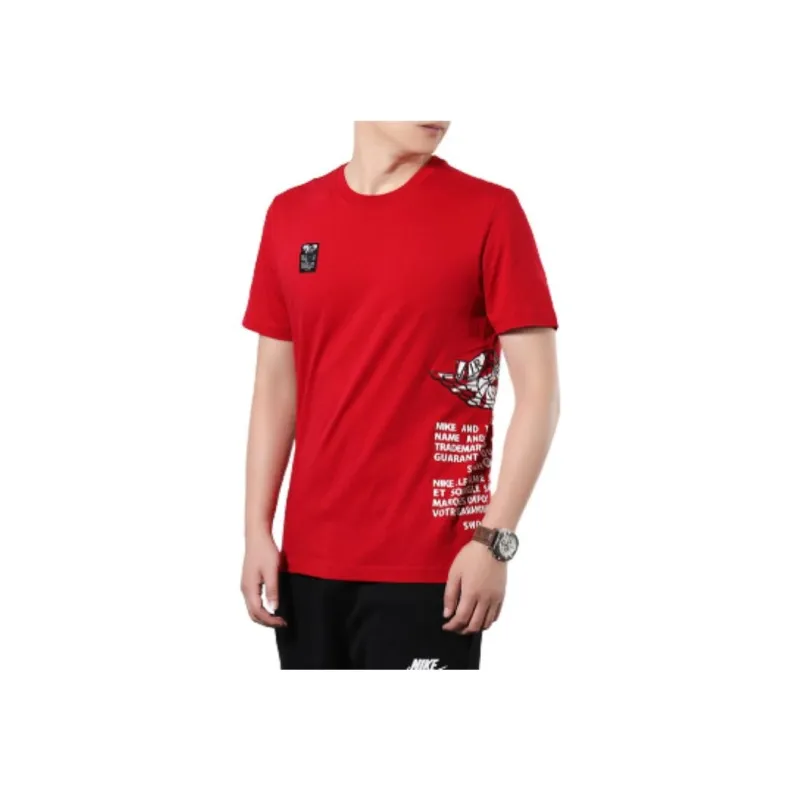 Jordan T Shirts Men Red-4