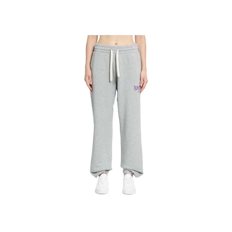 PALM ANGELS Logo print Cotton Track Pants-3