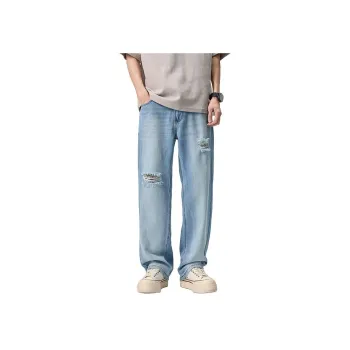 【dme】 Jeans Unisex Colorful Blue