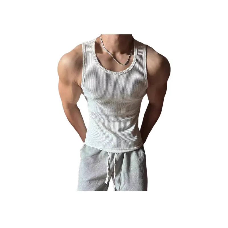 KVIV Tank Tops Men White -4