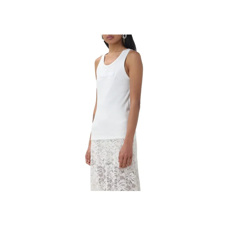 Paco Rabanne Logo Flocked Tank Top-2