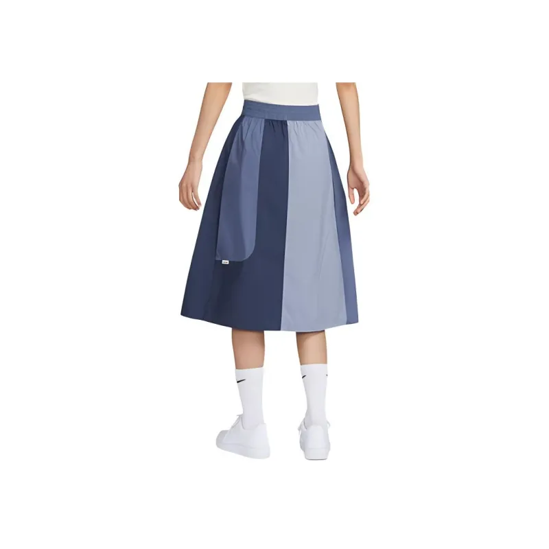Nike Sportswear Collection Embroidered Mid-Length Skirt Blue-2