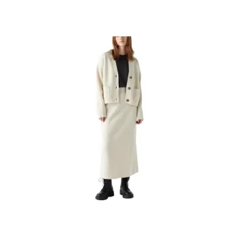 UNIQLO Knit Long Skirts Women's Ivory