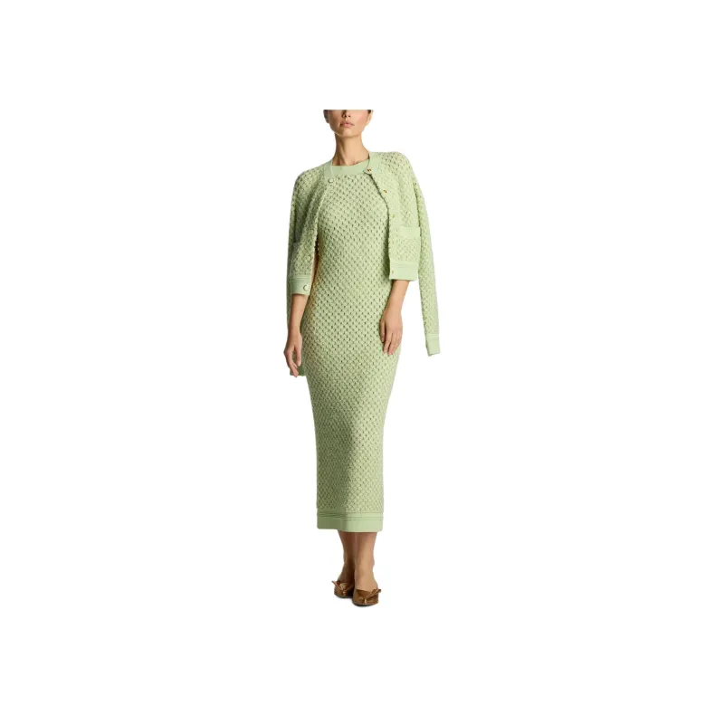 St. John Crochet-knit Cardigan-1