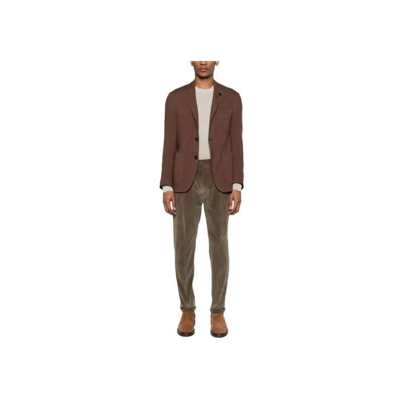 LARDINI Brooch detail Single breasted Blazer-2