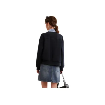 LOUISY AO Cropped Coats Women's Navy Blue