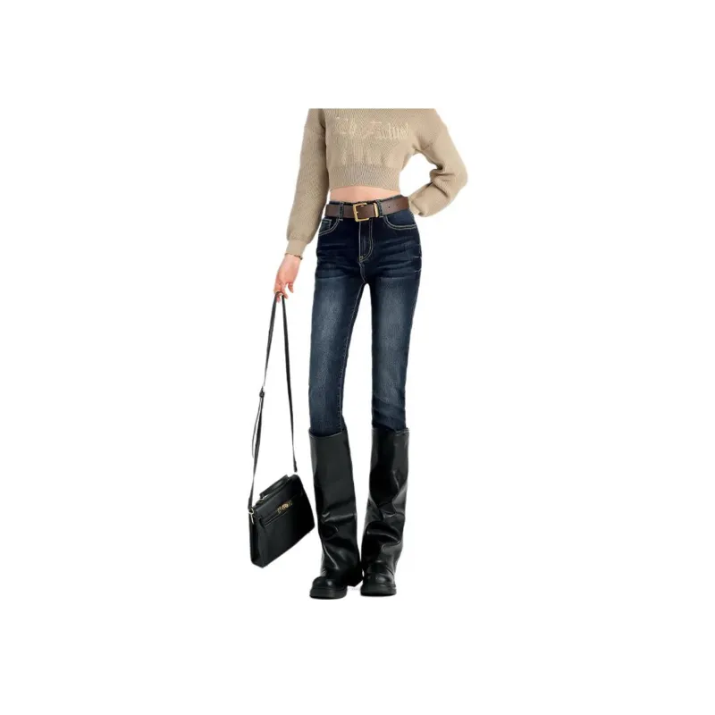 Concubine Zhu Jeans Women's Dark Blue-1