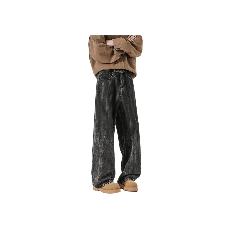 JASONWOOD Cowboy On The Run Jeans Unisex Distressed Gray-2