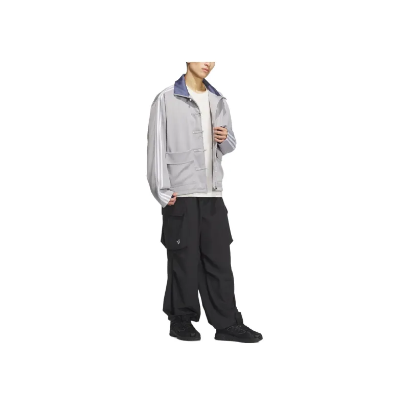 Adidas Originals Track CN TT SATIN Jackets & Coats Unisex Light Gray-2