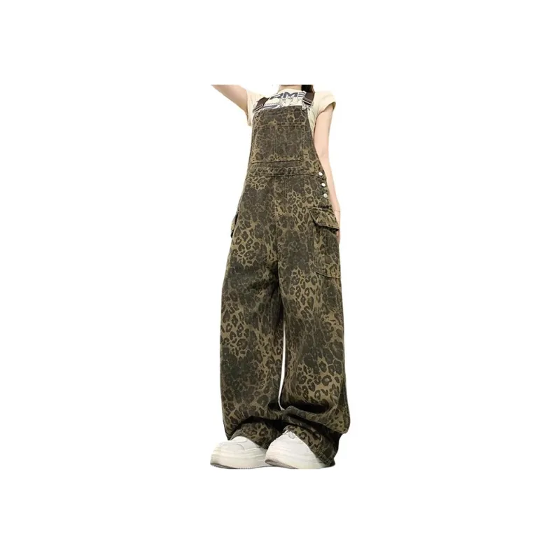 Concubine Zhu Overalls Women's Leopard Print-6