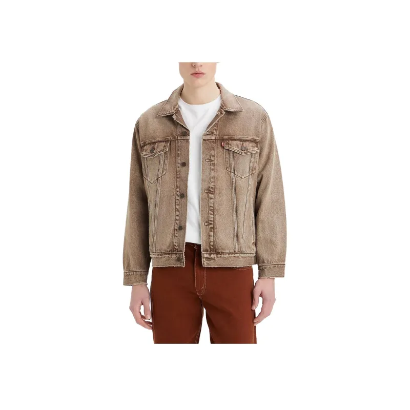 Levis Jackets Men Brown-2
