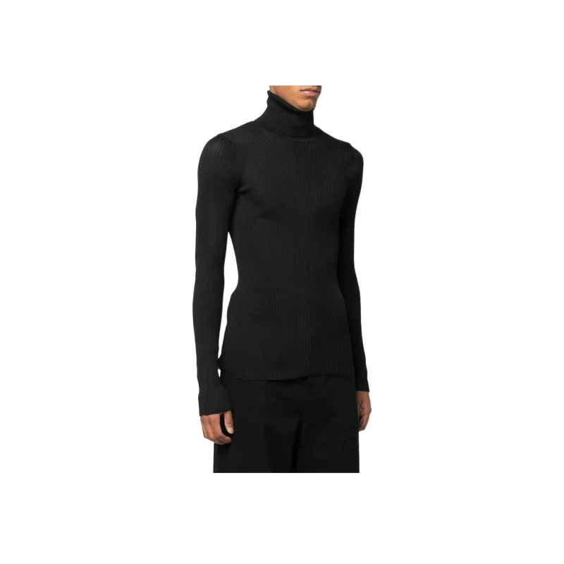 OFF WHITE Helvet Fine Knit Rib Turtlneck-2