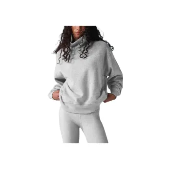 Alo Yoga Hazy Mock Neck Pullover Sweatshirt Women's
