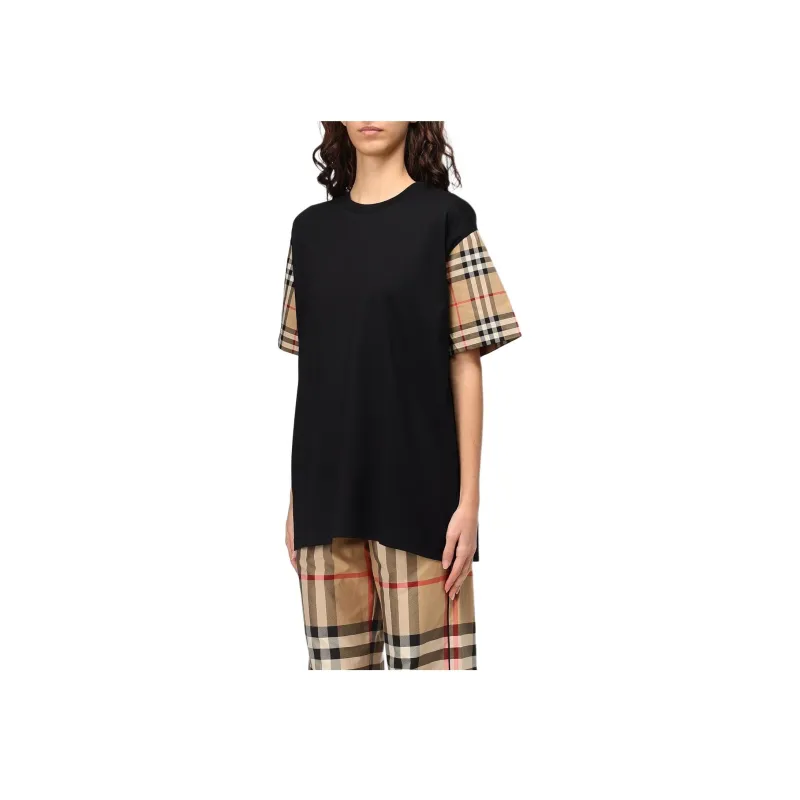Burberry Vintage Check sleeve T shirt-2