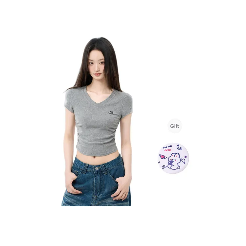 EVPGB T Shirts Women's Gray-0