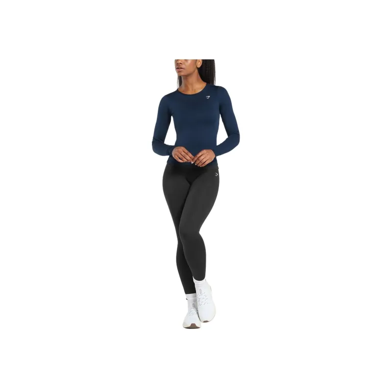 GYMSHARK Regular T Shirt Women's Marine Blue-3