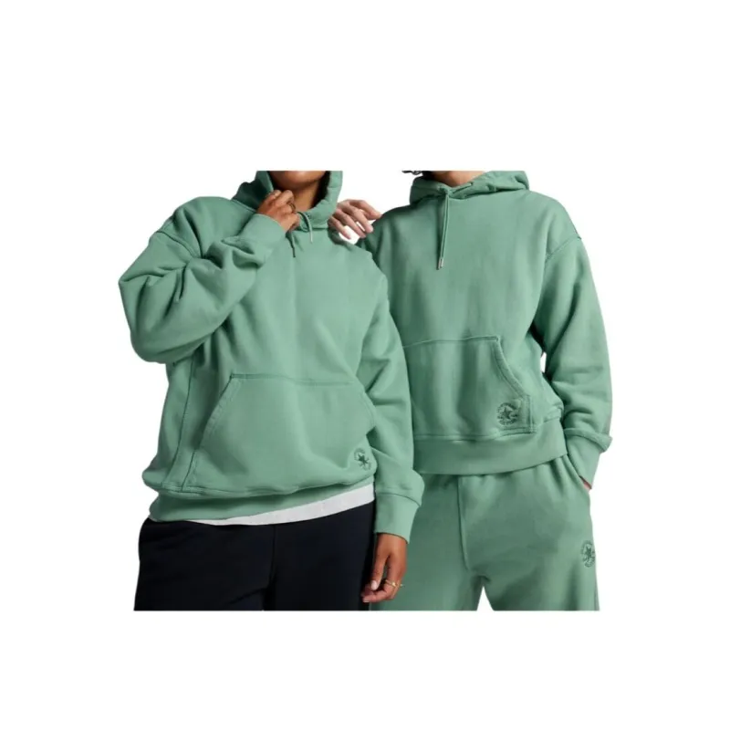 Converse Gold Standard Loose Fit Pullover Hoodie Sweatshirt Unisex Green-4