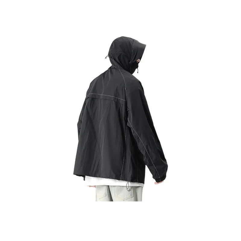 RASHOMONG Reflective With High Visibility Detachable Sun Protection Clothing Unisex-36