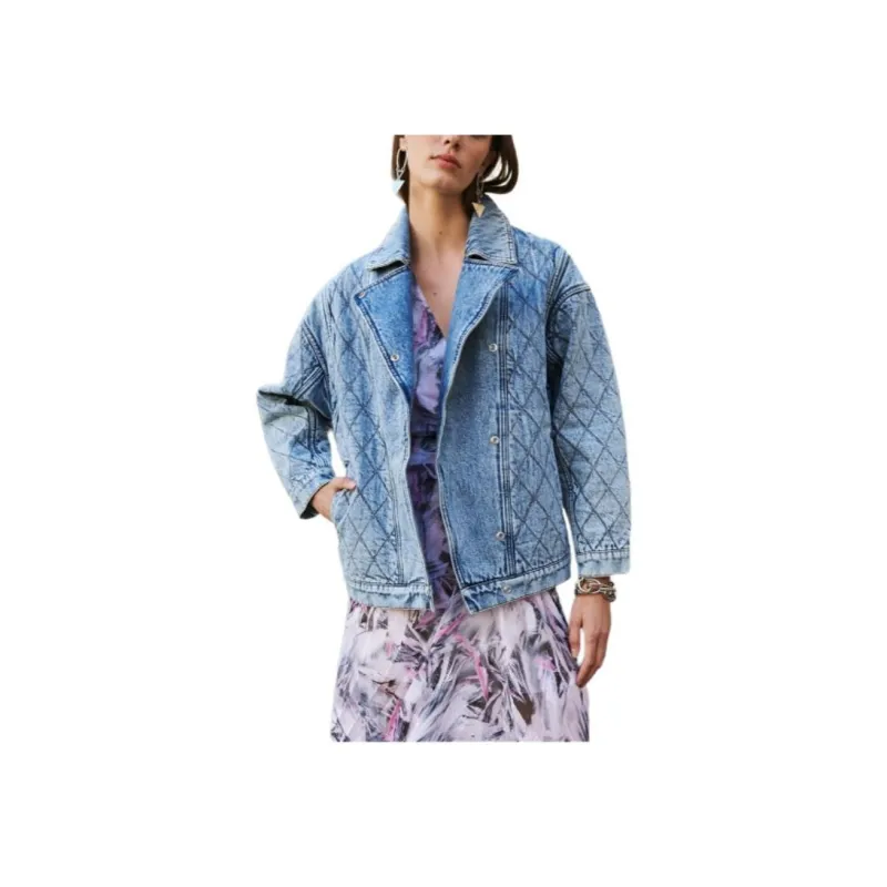 IRO NIGHT Denim Jacket Women's Blue-2