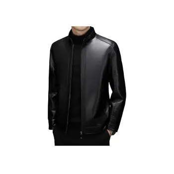 PIERRE CARDIN Leather Jacket Men's