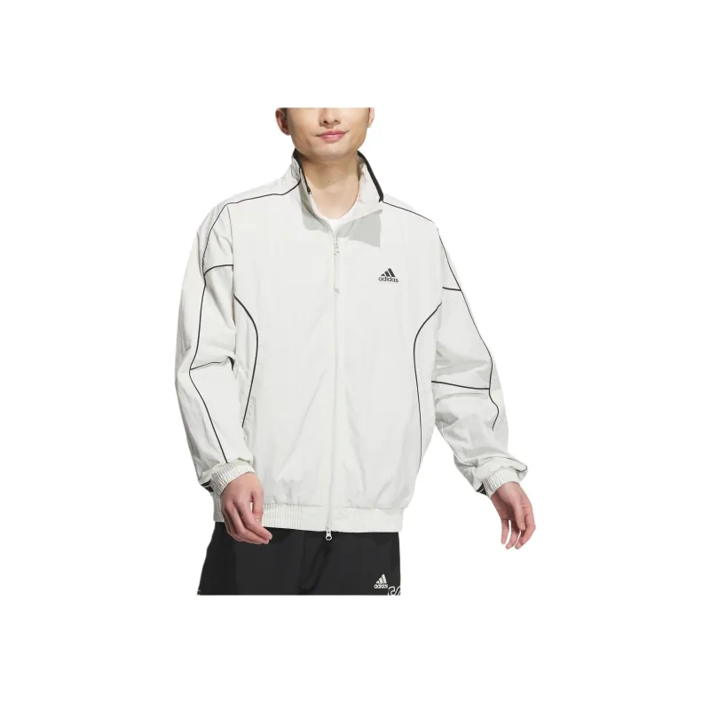 Adidas WORDING FW24 WRINKLED LINED TRACK TOP Jacket Unisex Track Gray-1